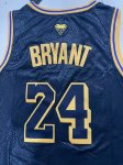 NBA Front 8 Back 24 Bryant Lakers snake pattern Maillot noir